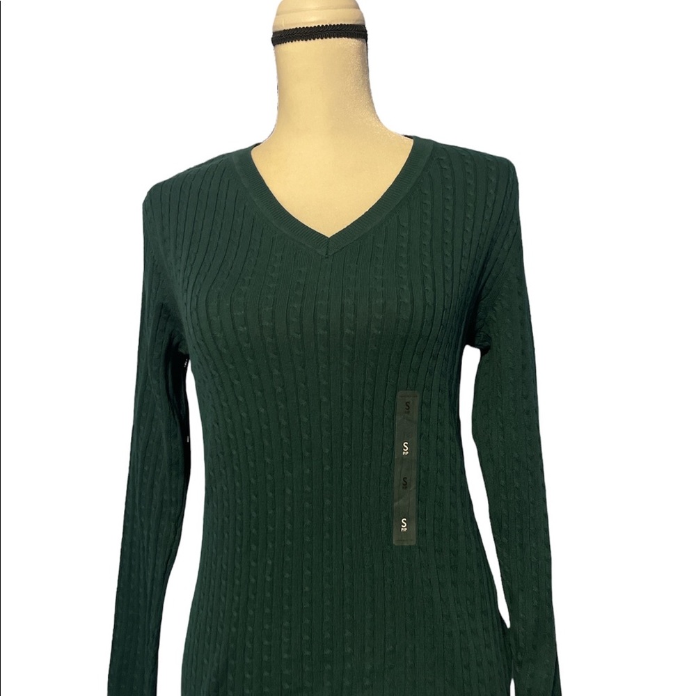 Tommy Hilfiger Women’s Green Sweatshirt Sz S NWT